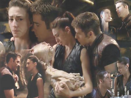 Aeryn et Crichton.
